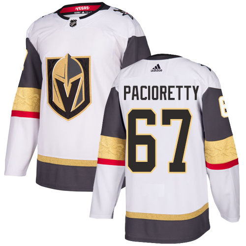 Adidas Men Vegas Golden Knights #67 Max Pacioretty White Road Authentic Stitched NHL Jersey